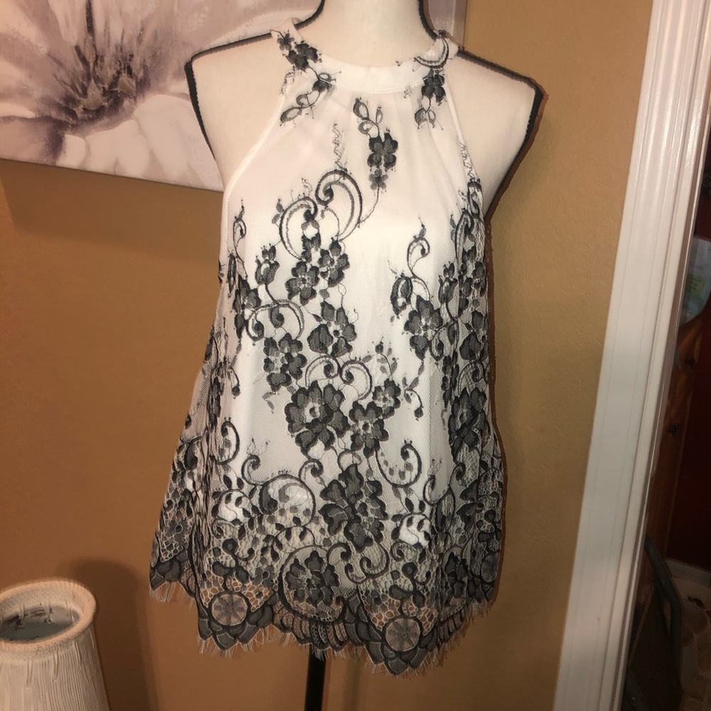 Black and white top